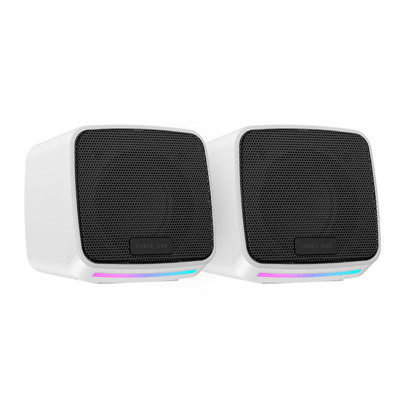 Caixa de Som Force One Explorer, RGB, 3W RMS, USB, Branca, FR.AU.EX.02 - miniatura 4