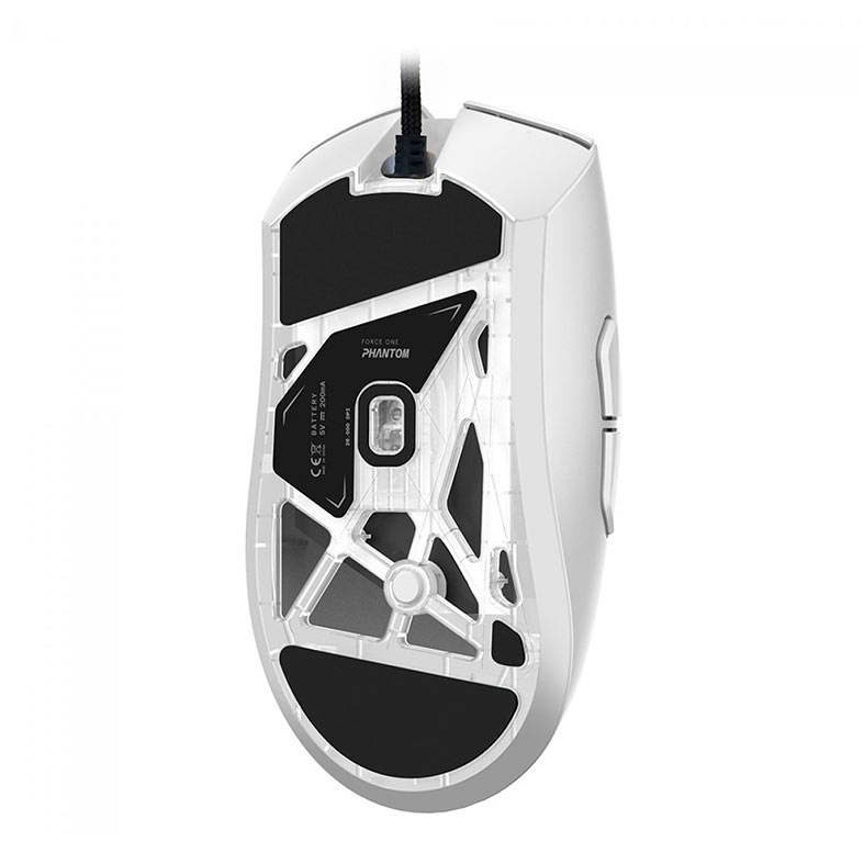 Mouse Gamer Force One Phantom, 26000DPI, 5 Botoes, Branco, FR.MO.PH.01 - miniatura 6