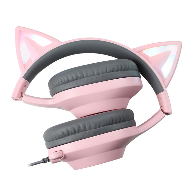 Headset Gamer Foxxray Bal-62 ShinyCat, RGB, Drivers 40mm, Rosa, FXR-BAL-62-PK - miniatura 3