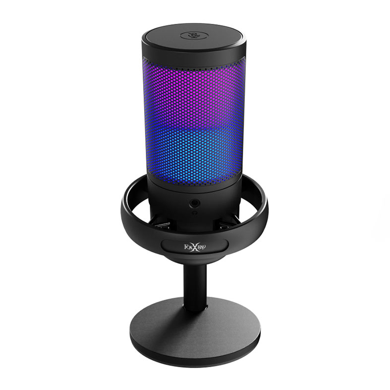 Microfone Foxxray SUM-E16, RGB, Tipo-C, Preto, FXR-SUM-16-BK - miniatura 3