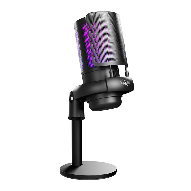 Microfone Foxxray SUM-E16, RGB, Tipo-C, Preto, FXR-SUM-16-BK - miniatura 4