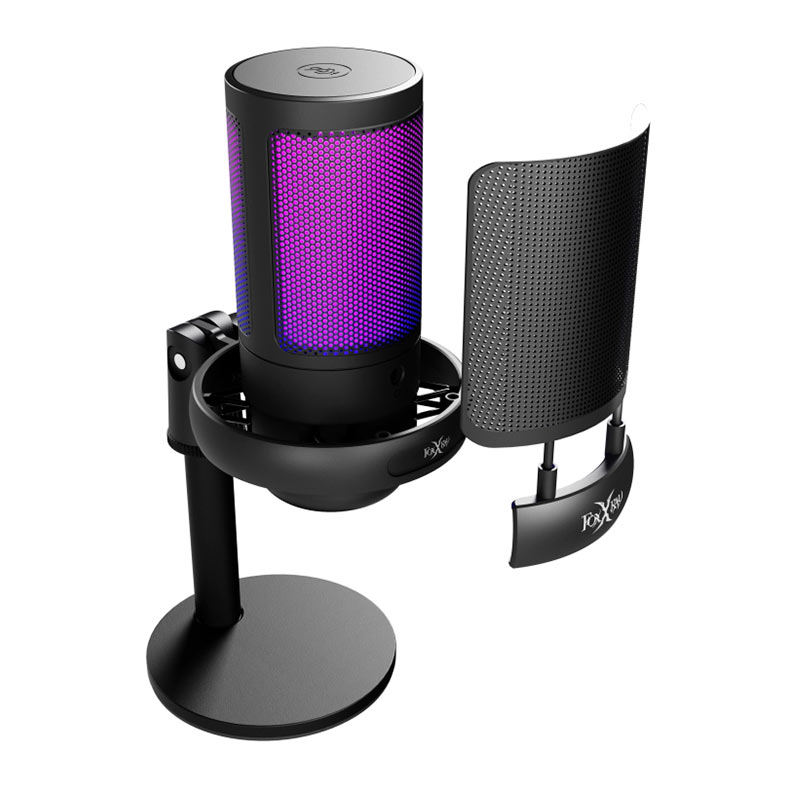 Microfone Foxxray SUM-E16, RGB, Tipo-C, Preto, FXR-SUM-16-BK - miniatura 5