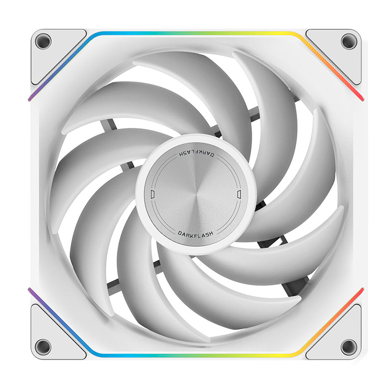 Kit Ventoinhas Aigo DarkFlash Gauss G16, ARGB, 3X120mm, Branco, G16-WHITE-3IN1 - miniatura 4