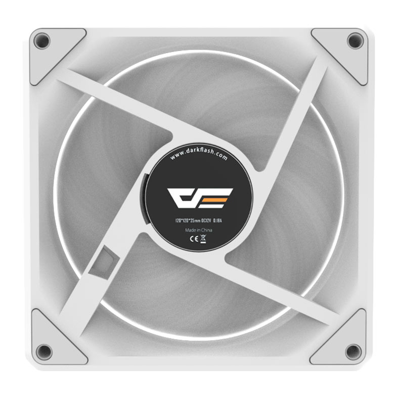Kit Ventoinhas Aigo DarkFlash Gauss G16, ARGB, 3X120mm, Branco, G16-WHITE-3IN1 - miniatura 8