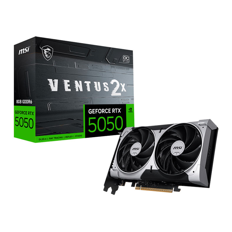 Placa de Video MSI GeForce RTX 5050 Ventus 2X OC, 8GB, GDDR6, 128-bit, G5050-8V2C - miniatura 3