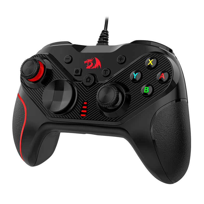 Controle Gamer Redragon Rift G710, USB, PC/PS3, Preto, G710 - miniatura 3