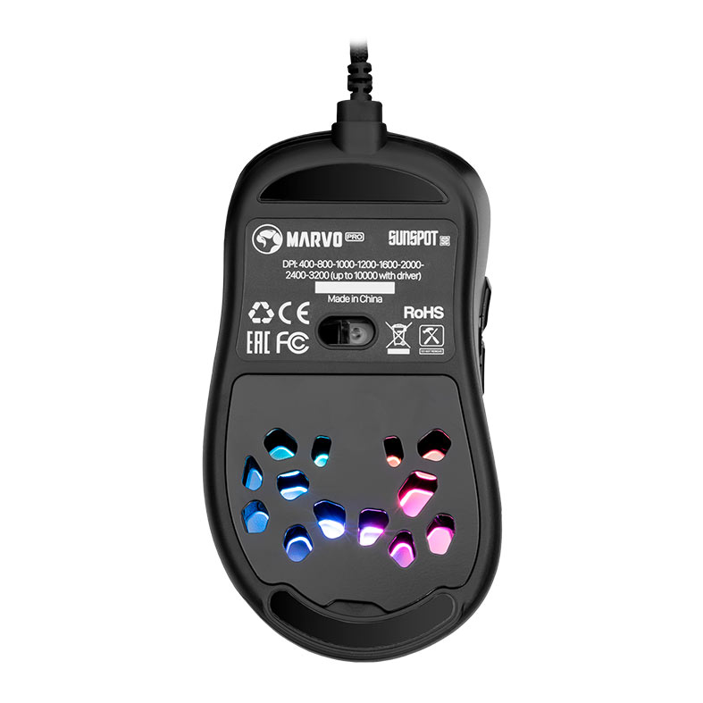 Mouse Gamer Marvo G946, RGB, 10000DPI, 6 Botoes, Preto, G946 - miniatura 5