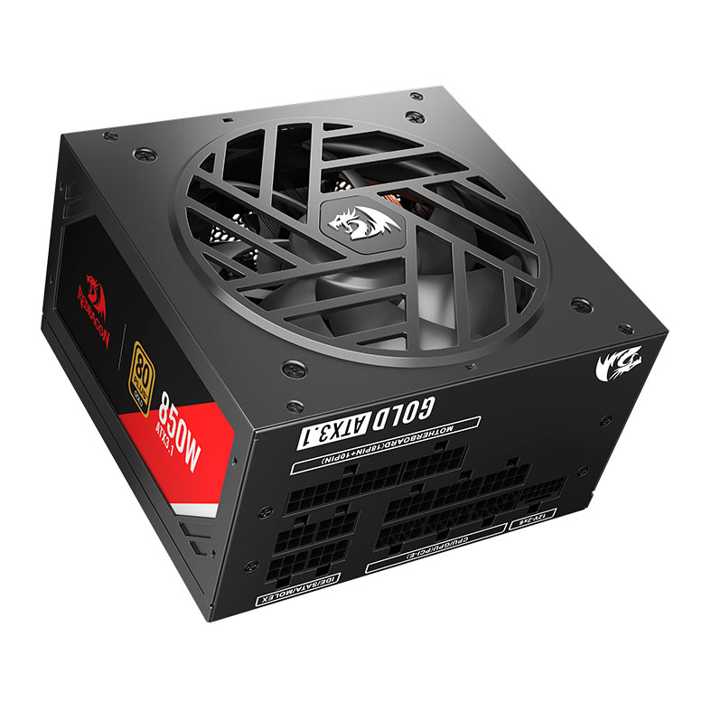 Fonte Redragon Master RGMS-850W, 850W, ATX 3.1, PCIe 5.1, Full-Modular, 80 Plus Gold, Preto, GC-MS01 - miniatura 5