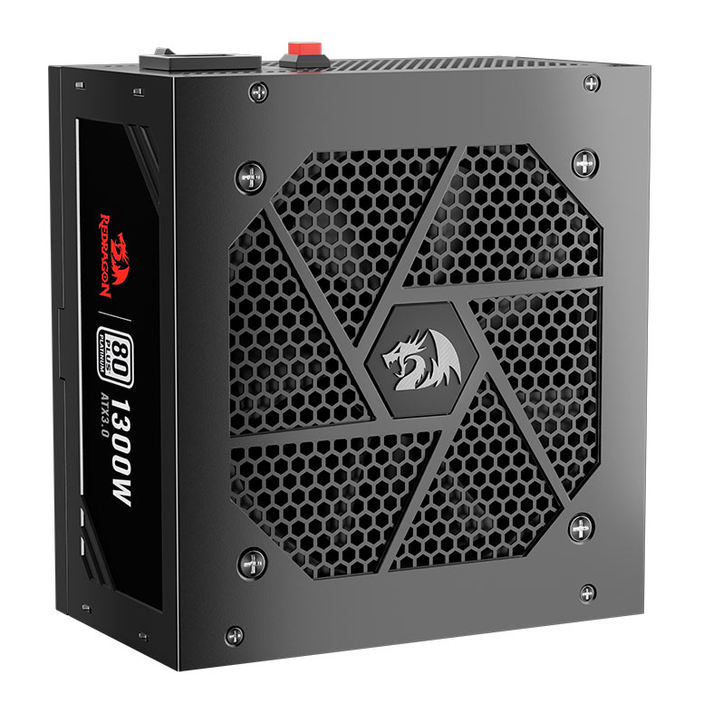 Fonte Redragon Power Supply, 1300W, Full-Modular, 80 Plus Platinum, Preto, GC-PS018 - miniatura 5