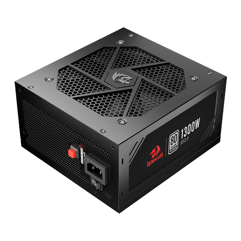 Fonte Redragon Power Supply, 1300W, Full-Modular, 80 Plus Platinum, Preto, GC-PS018 - imagem 1