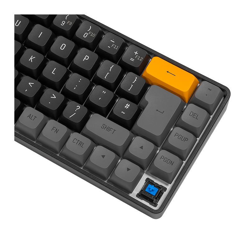Teclado Mecanico Aigo GD68 Brown Sugar, Wireless, Switch Azul, Preto e Cinza, GD68-BS-BL - miniatura 5