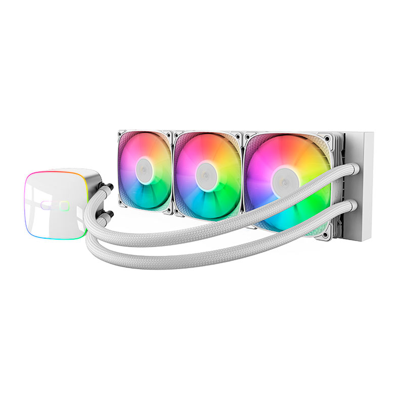 Water Cooler Geometric Future Eskimo Junior Neon 36W, ARGB, 360mm, Branco, GEO-EJ-N36W - miniatura 3
