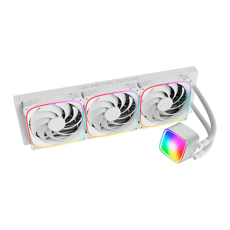 Water Cooler Geometric Future Eskimo Pro 42, ARGB, 420mm, Branco, GEO-EP-42W - miniatura 9