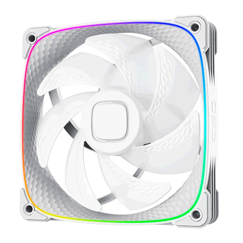 Ventoinha Geometric Future Squama 2503-14W, RGB, 140mm, Branco, GEO-S2503W-14S - miniatura 3