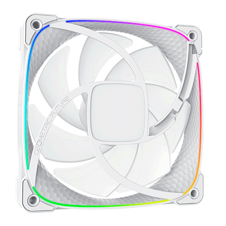 Ventoinha Geometric Future Squama 2503-14W, RGB, 140mm, Branco, GEO-S2503W-14S - miniatura 6