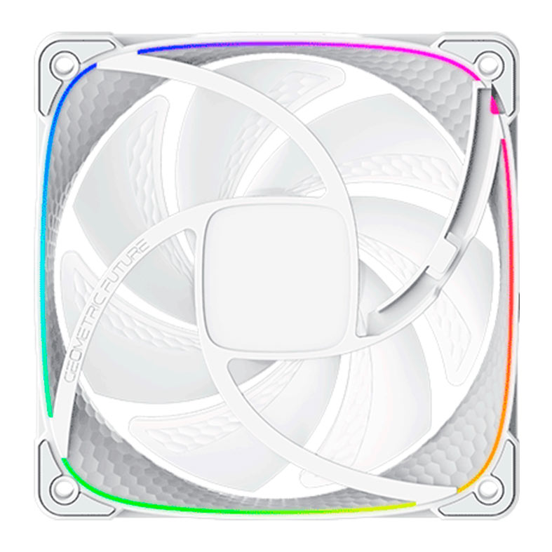 Ventoinha Geometric Future Squama 2503-14W, RGB, 140mm, Branco, GEO-S2503W-14S - miniatura 7