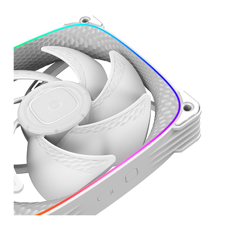 Kit Ventoinhas Geometric Future Squama 2503W-3, ARGB, 3x120mm, Branco, GEO-S2503W-3 - miniatura 8