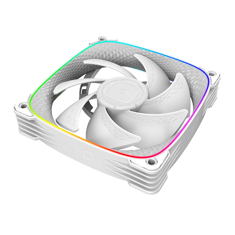 Kit Ventoinhas Geometric Future Squama 2503W-3, ARGB, 3x120mm, Branco, GEO-S2503W-3 - miniatura 5