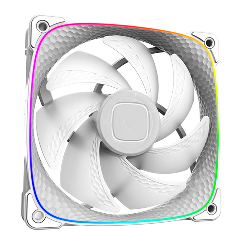Kit Ventoinhas Geometric Future Squama 2503W-3, ARGB, 3x120mm, Branco, GEO-S2503W-3 - miniatura 3
