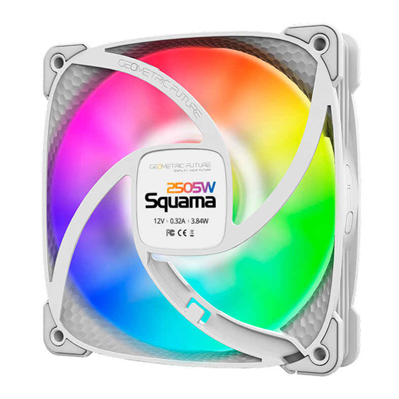 Ventoinha Geometric Future Squama 2505W, ARGB, 120mm, Branco, GEO-S2505W-1 - miniatura 7