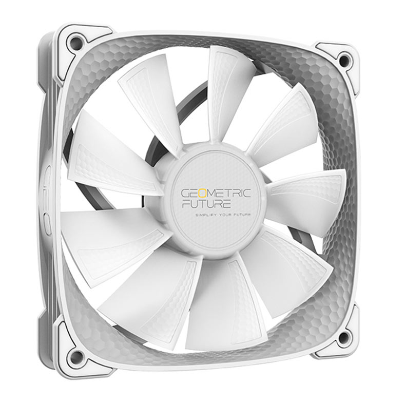 Kit Ventoinhas Geometric Future Squama 2505W, ARGB, 3x120mm, Branco, GEO-S2505W-3 - miniatura 8