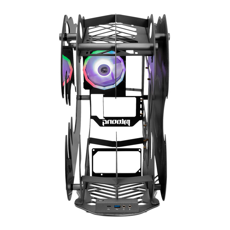 Gabinete Gamer Mloong M.Star, Mini-Tower, Lateral de Vidro, Preto, GG-MSTAR - miniatura 6