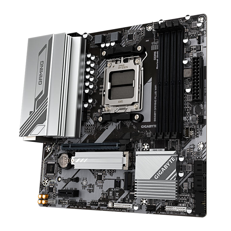 Placa Mae Gigabyte B650M Gaming Plus WiFi, DDR5, Socket AMD AM5, M-ATX, Chipset AMD B650, GIGA-B650M-GAMING-PLUS-WIFI - miniatura 5