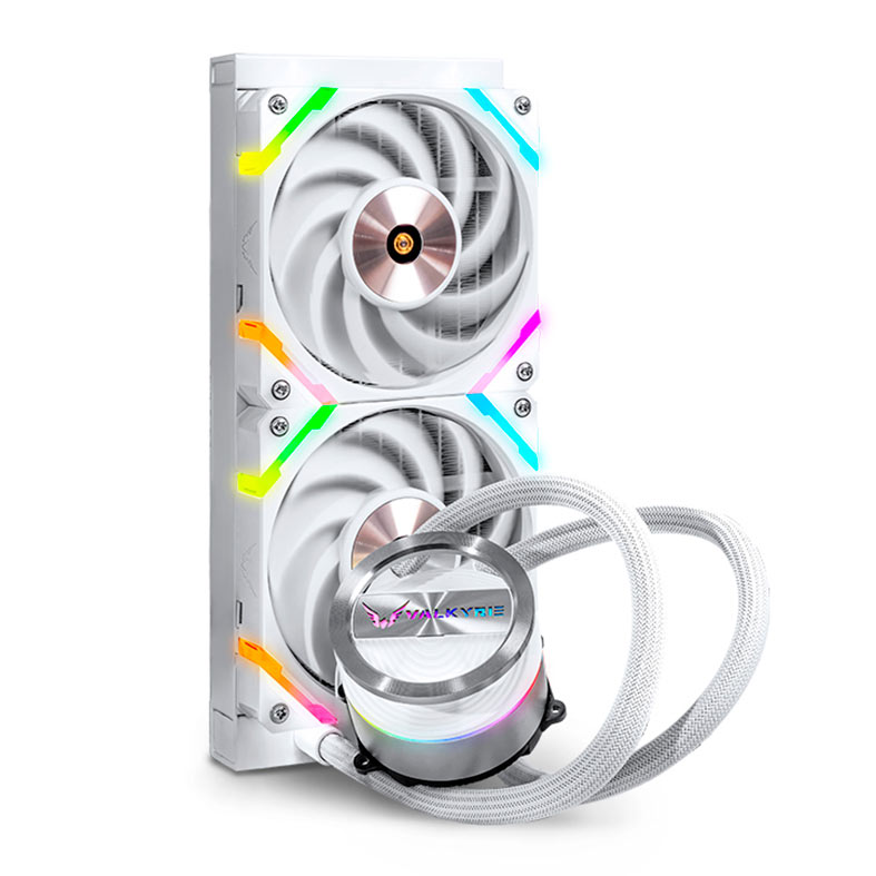 Water Cooler Valkyrie Dragonfang GL240W, RGB, 240mm, Branco, GL-240W-WH - miniatura 3