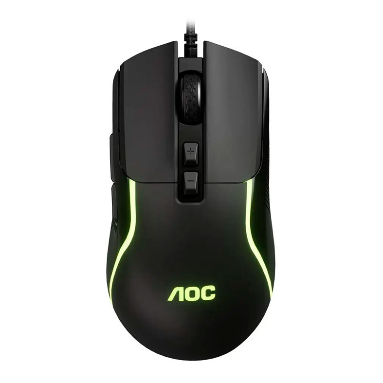 Mouse Gamer AOC GM170, RGB, 8000DPI, 7 Botoes, Preto, GM170-BK - imagem 1