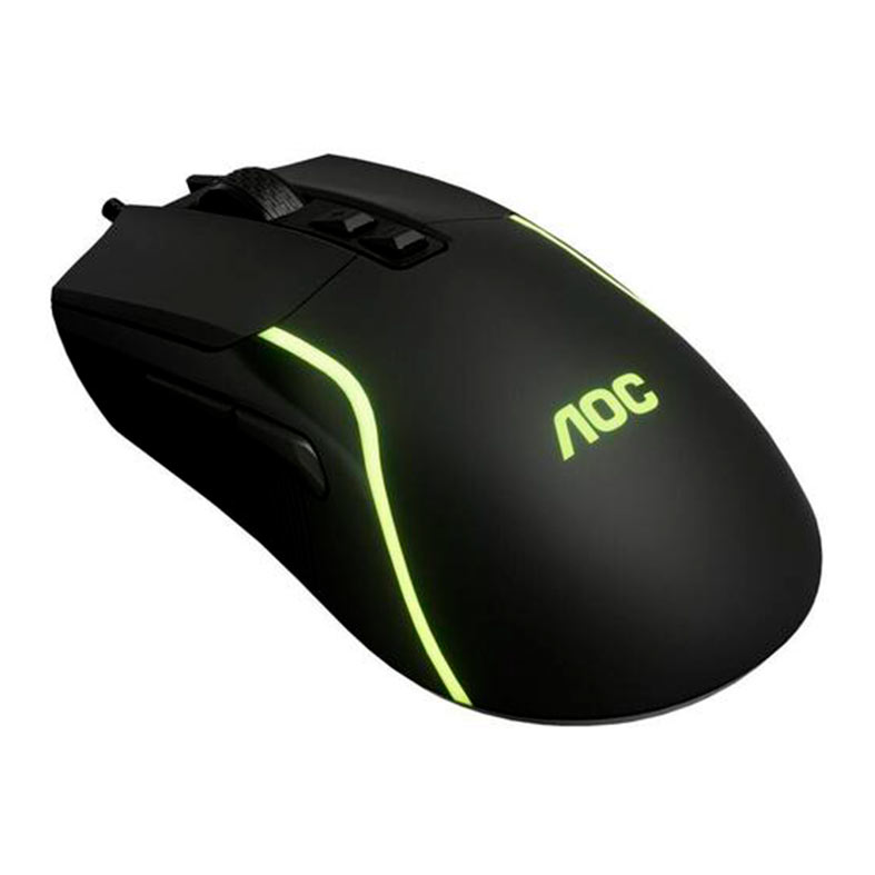 Mouse Gamer AOC GM170, RGB, 8000DPI, 7 Botoes, Preto, GM170-BK - miniatura 3