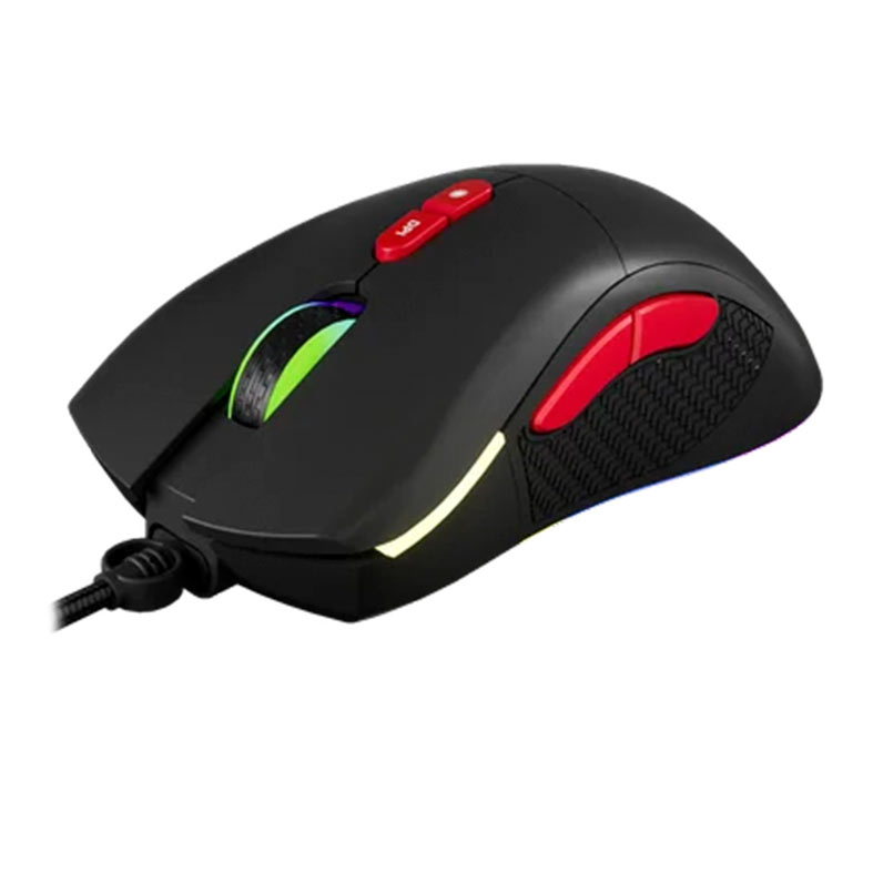Mouse Gamer AOC GM180, RGB, 7200DPI, 7 Botoes, Preto, GM180-BK - miniatura 3