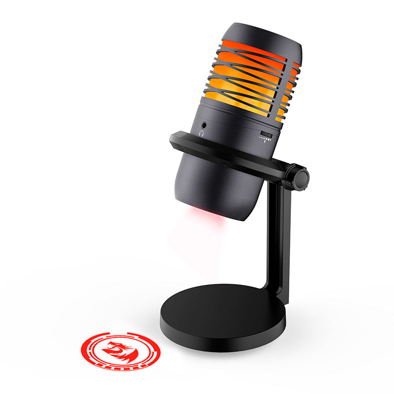 Microfone Condensador Redragon Nebula, Rainbow, Tipo-C, Preto, GM211 - miniatura 5