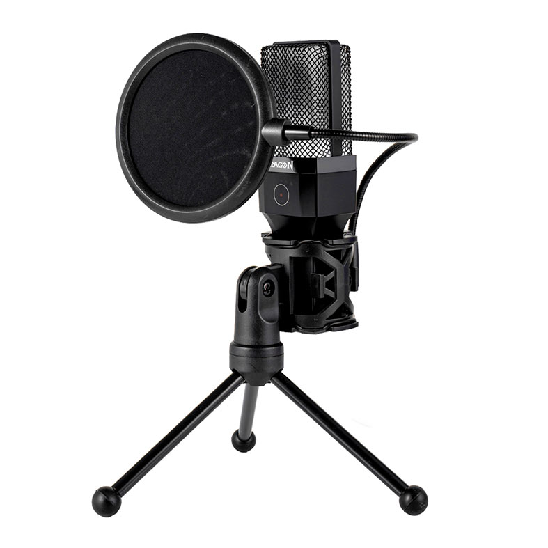 Microfone Condensador Redragon Adne, RGB, USB, Preto, GM212 - miniatura 4