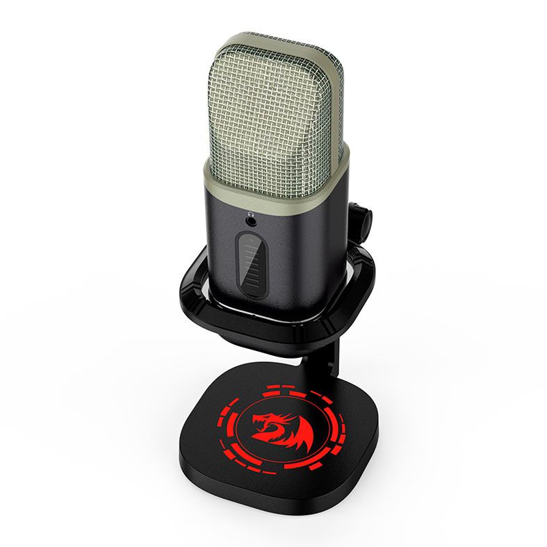 Microfone Gamer Redragon Echowave, RGB, USB Tipo-C, Preto, GM305 - miniatura 5