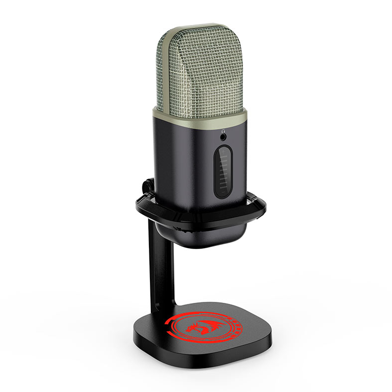 Microfone Gamer Redragon Echowave, RGB, USB Tipo-C, Preto, GM305 - miniatura 6