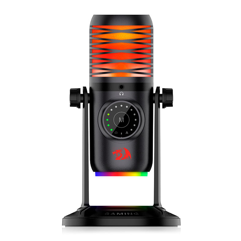 Microfone Gamer Redragon Stellaris, RGB, USB Tipo-C, Preto, GM306 - miniatura 3