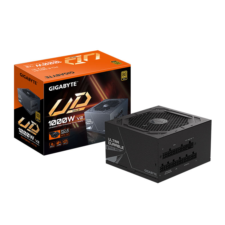 PRE VENDA - Fonte Gigabyte UD1000GM PG5 V2, 1000W, Full-Modular, 80 Plus Gold, Preto, GP-UD1000GM-PG5-V2 - miniatura 8