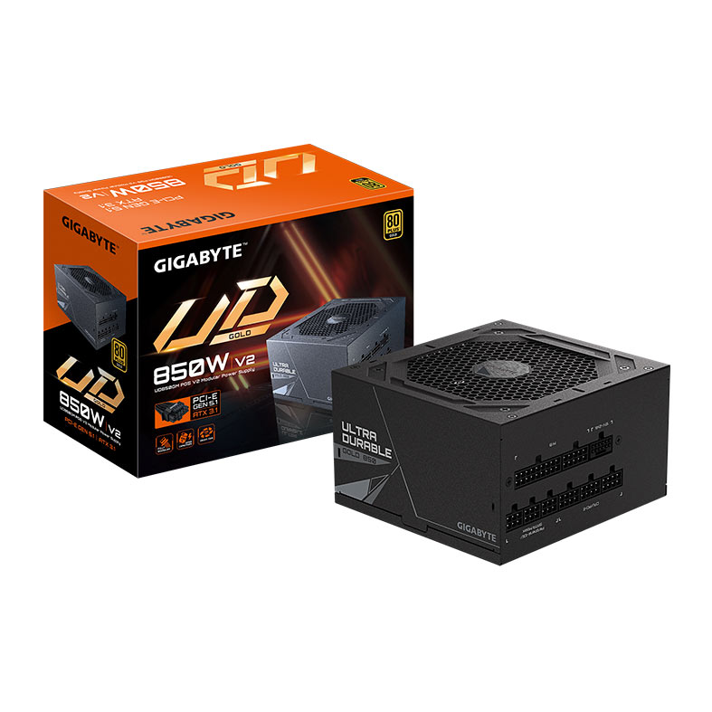 PRE VENDA - Fonte Gigabyte UD850GM PG5 V2, 850W, Full-Modular, 80 Plus Gold, Preto, GP-UD850GM-PG5-V2 - miniatura 8
