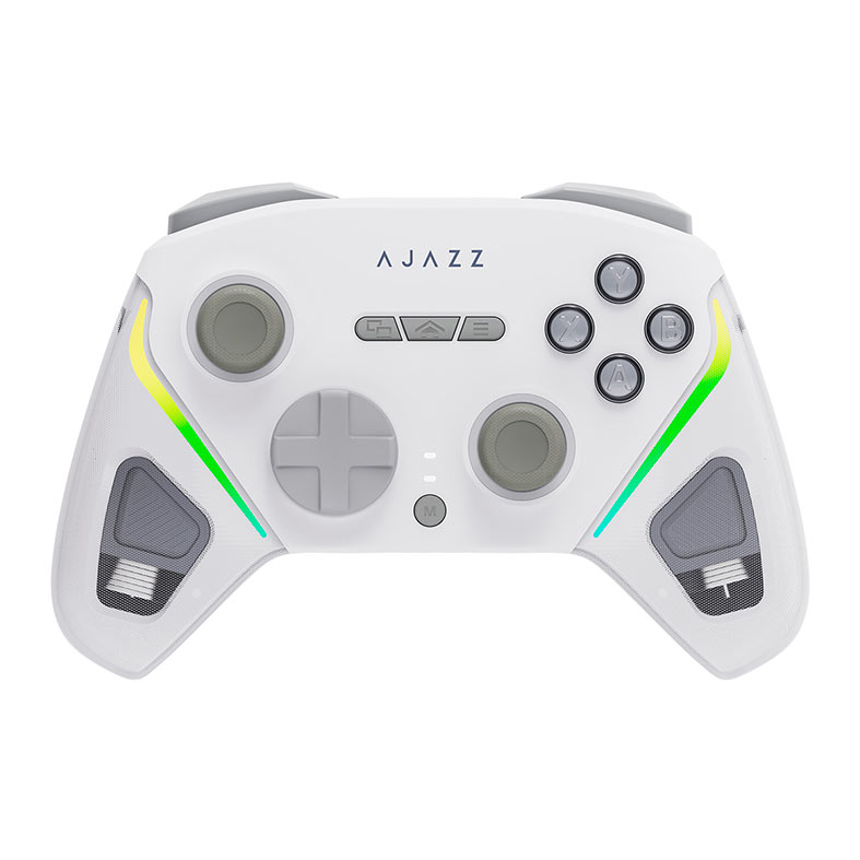 Controle Gamer Ajazz GP100, Para PC/Switch/Android/IOS, Wireless, Branco, GP100-WH - imagem 1