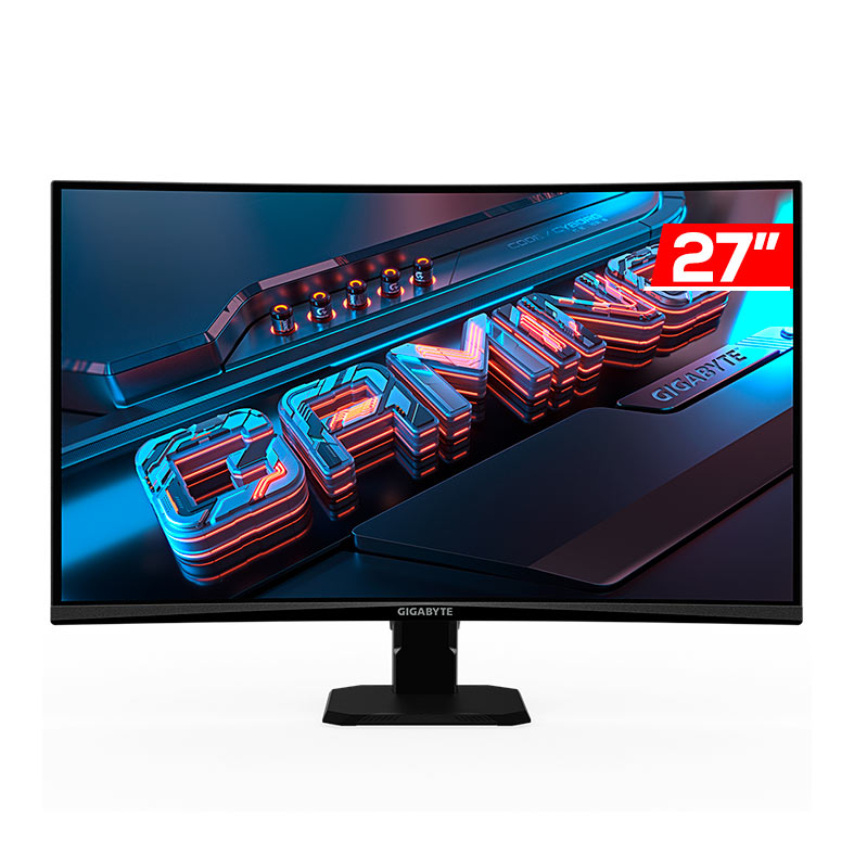 Monitor Gamer Gigabyte GS27FC, 27 Pol, VA, Curvo, FHD, 1ms, 180Hz, DP/HDMI, GS27FC - imagem 1