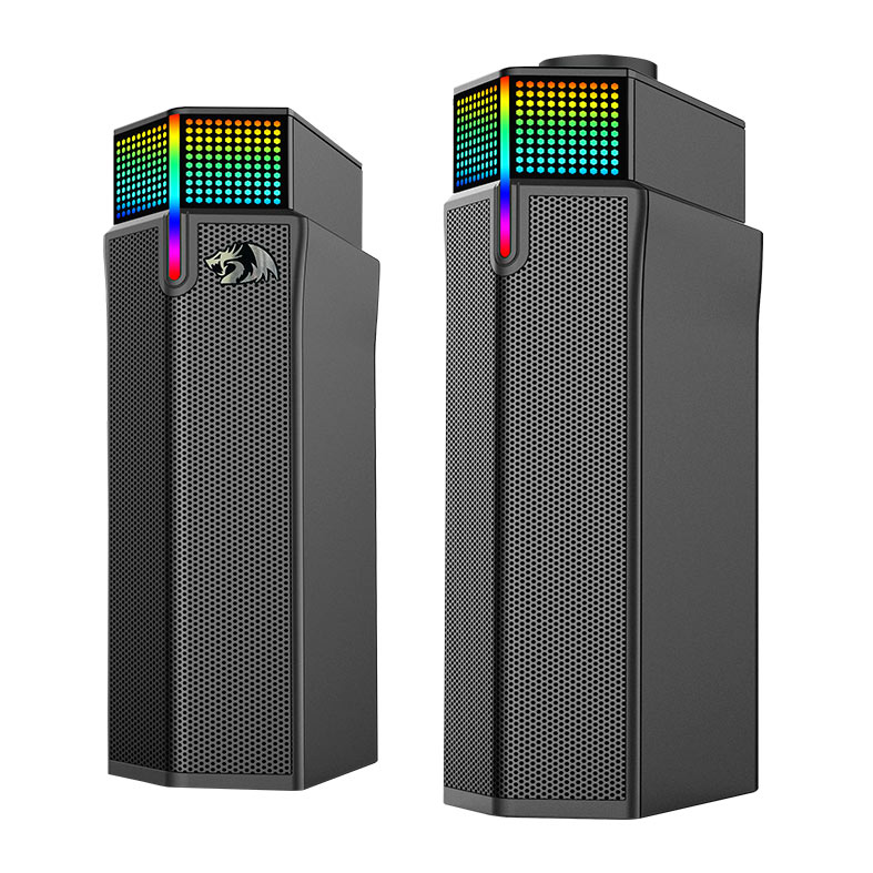 Caixa de Som Redragon Yorick, RGB, 2x2W RMS, Bluetooth, Preto, GS511 - miniatura 3