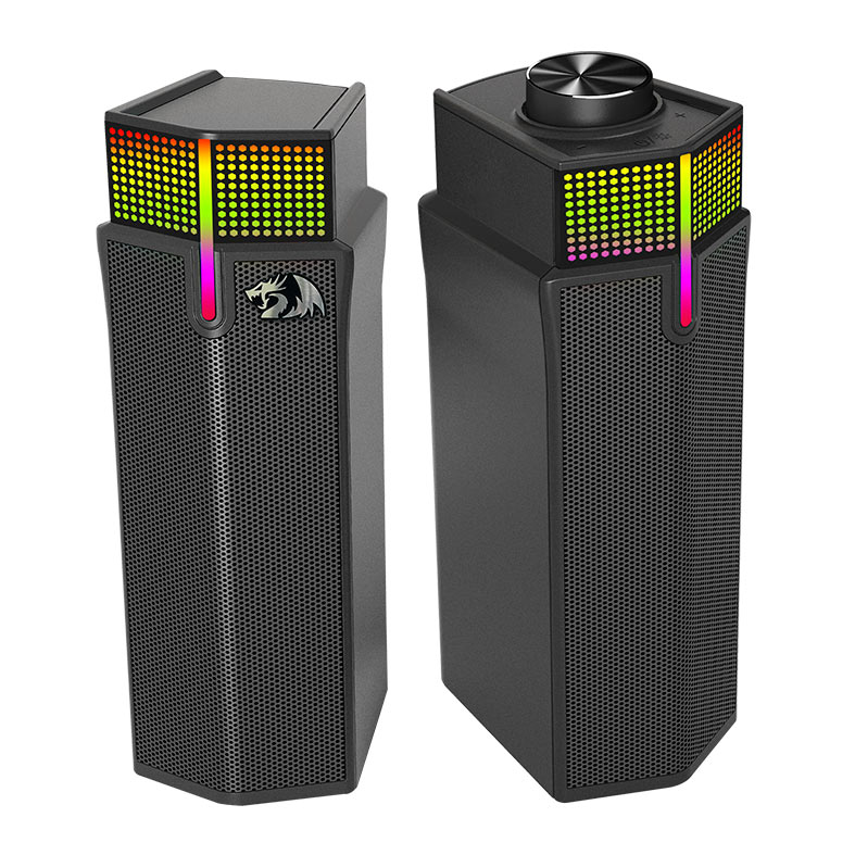 Caixa de Som Redragon Yorick, RGB, 2x2W RMS, Bluetooth, Preto, GS511 - miniatura 5