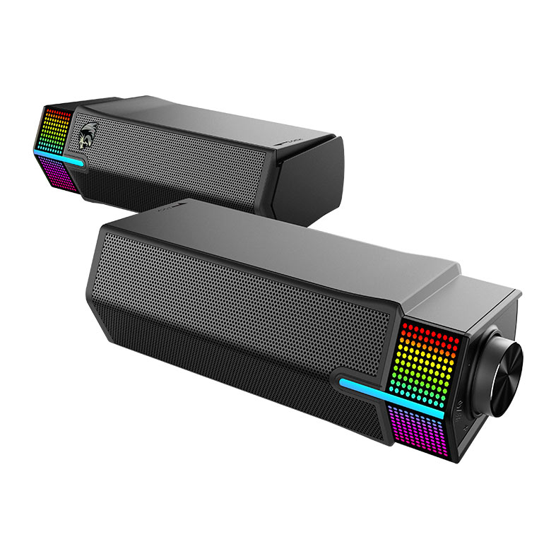 Caixa de Som Redragon Yorick, RGB, 2x2W RMS, Bluetooth, Preto, GS511 - miniatura 6