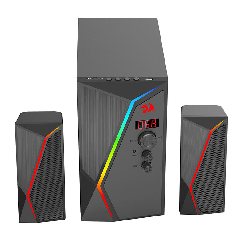 Caixa de Som Gamer Redragon Anvil Pro, 25W RMS, RGB, USB/Bluetooth/Cartão SD, Preto, GS520-PRO - miniatura 5