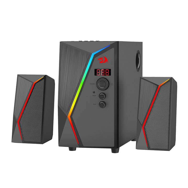 Caixa de Som Gamer Redragon Anvil Pro, 25W RMS, RGB, USB/Bluetooth/Cartão SD, Preto, GS520-PRO - miniatura 3