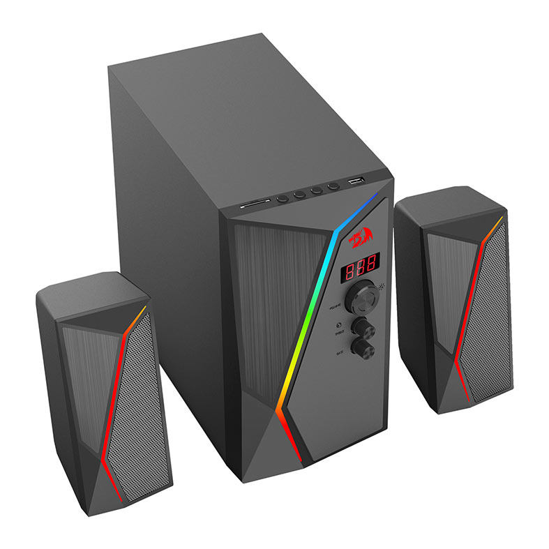Caixa de Som Gamer Redragon Anvil Pro, 25W RMS, RGB, USB/Bluetooth/Cartão SD, Preto, GS520-PRO - miniatura 7