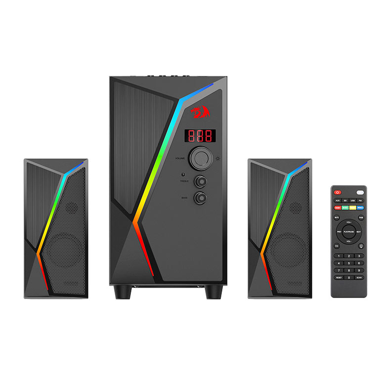 Caixa de Som Gamer Redragon Anvil Pro, 25W RMS, RGB, USB/Bluetooth/Cartão SD, Preto, GS520-PRO - miniatura 6