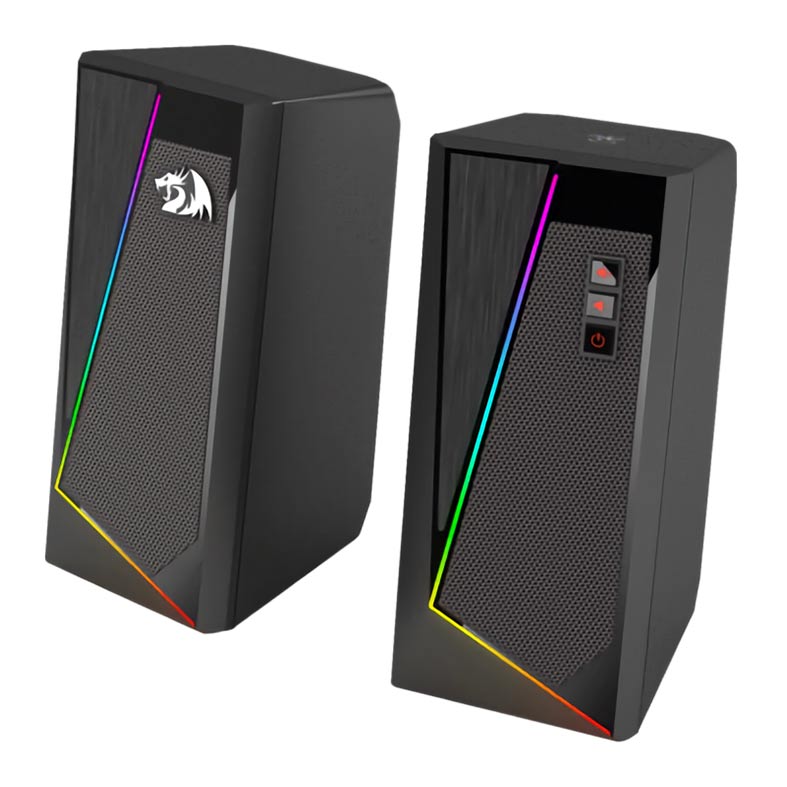 Caixa de Som Gamer Redragon Anvil RGB USB/P2 Preto, GS520 - miniatura 3