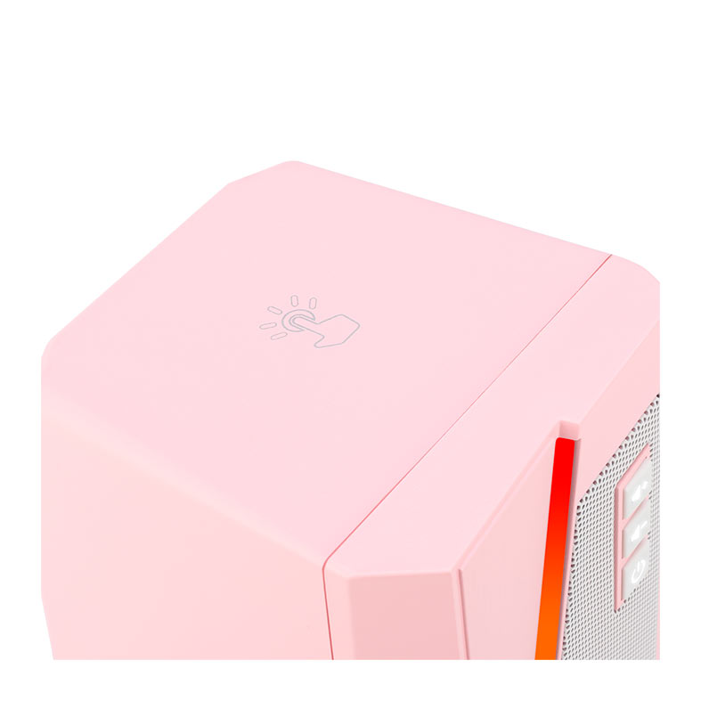 Caixa de Som Redragon Anvil, RGB, 5W RMS, USB e P2, Rosa, GS520P - miniatura 6