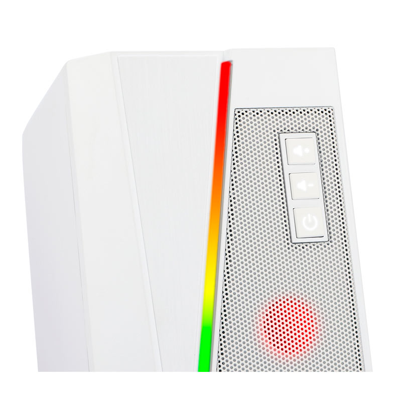 Caixa de Som Redragon Anvil, RGB, 5W RMS, USB e P2, Branca, GS520W - miniatura 6